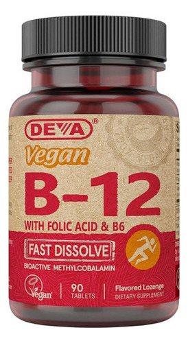 Vitamina B-12 Vegana 90 Comprimidos Da Deva Vegan Vitamins