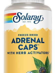 Suplemento Solaray: Cápsulas Adrenais, Liofilizadas, 60 Cáps