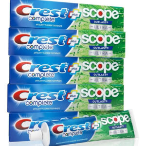 Creme Dental Crest Scope Ultra 178g Pack Com 5 Importado