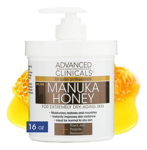 Hidratante E Manteiga Corporal Advanced Clinicals Manuka Hon