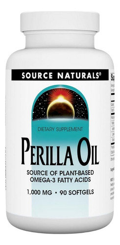 Óleo De Perilla 1000 Mg 90 Cápsulas Gelatinosas Da Source Na