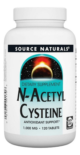 N-acetyl Cysteine 1000 Mg 120 Tabs By Source Naturals