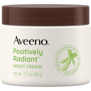 Aveeno Positively Radiant Hidratante Noite Para Rosto E Pesc