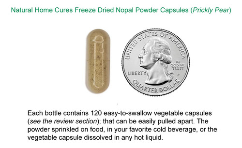 Suplemento Natural Home Cures Nopal Cactus Capsules 120 Cáps - Imagem 7