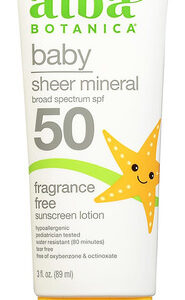 Protetor Solar Alba Botanica Baby Sheer Mineral Spf 50 90ml