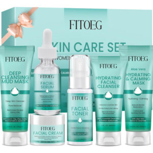 Kit De Rotina De Cuidados Com A Pele Facial Para Mulheres E