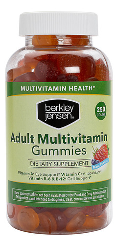 Suplemento Multivitamínico Adultos Berkley Jensen 250 Gomas