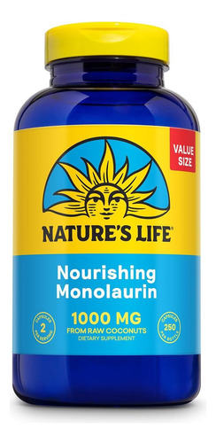 Monolaurina Da Vida De Naturezas 1000 Mg, Monolaurina Nutrit