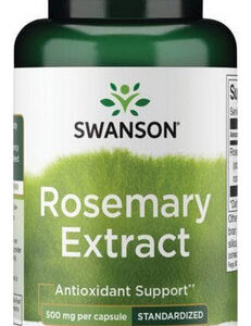 Extrato De Alecrim Padronizado 500 Mg 60 Cápsulas Da Swanson