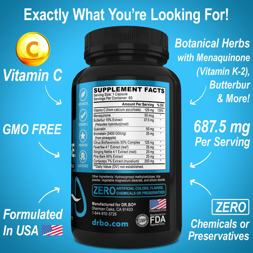 Suplemento Dr. Bo Lung Cleanse Support 60 Cápsulas - Imagem 6
