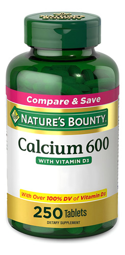 Cálcio 600 Mg + Vitamina D3 20 Mcg Nature Bounty 250 Tabs - Imagem 4