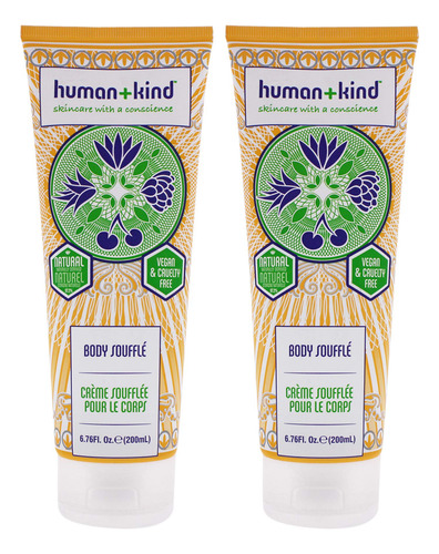 Creme Corporal Human+kind Body Souffle Tube, Pacote De 200 M