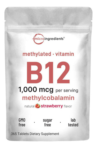 Suplemento Microingredientes Metil B12 1000mcg 365 Comprimid
