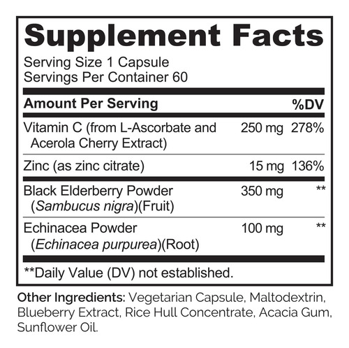 Naturelo Immune Support - Vitamina C, Sabugueiro, Zinco, Ech - Imagem 8