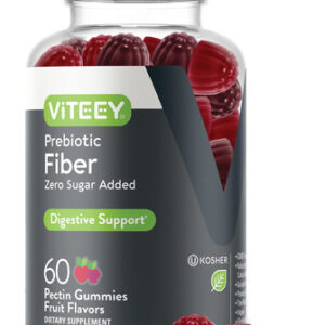 Suplemento De Fibra Gummies Viteey Prebiotic 4g Para Adultos
