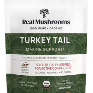 Suplemento Real Mushrooms Turkey Tail Powder 45 Porções