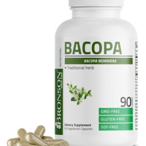 Suplemento Bronson Bacopa 1200 Mg, Extrato 8:1 90 Cápsulas