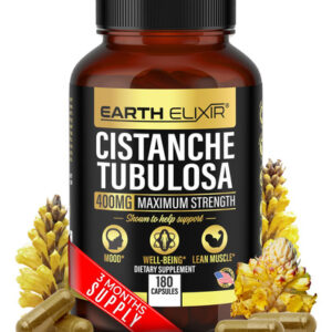 Suplemento Earth Elixir Cistanche Tubulosa 400 Mg 180 Cápsul