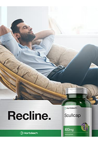 Suplemento Horbaach Scullcap Capsullcap 800 Mg 200 Unidades - Imagem 6