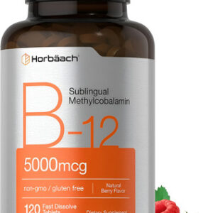 Suplemento Horbaach Metil B12 5000mcg 120 Tablets Sublingual