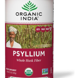 Psyllium Herbal Powder Organic India Whole Husk Fiber 350ml