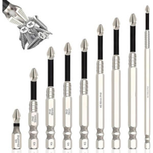 Brocas De Chave De Fenda De Alta Magnética 2025, 9 Peças