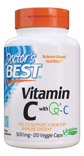 Suplemento Doctor"s Best De Vitamina C 500 Mg 120 Comprimido