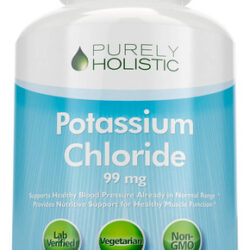 Suplemento De Potássio Puramente Holístico 99mg 365 Comprimi