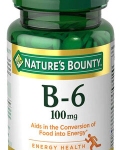 Suplemento Nature&quots Bounty, Vitamina B6, Comprimidos De 100