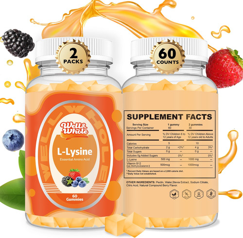 Bem E Lisina Inteira L-lisina 1000mg Gummies -vitamin Bmcg-