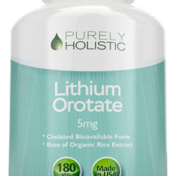 Purely Holistic Orotato De Lítio 5mg, 180 Unidades De Lít...