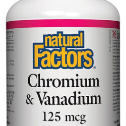 Suplemento Natural Factors Cromo E Vanádio 125mcg 90 Cap