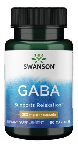 Gaba 250 Mg 60 Cápsulas Da Swanson Vitamins