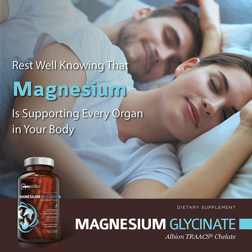 Suplemento De Glicinato De Magnésio Omnibiotics 200 Mg 120 C - Imagem 4