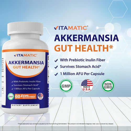 Vitamatic Akkermansia Muciniphila Gut Health - 60 Cápsulas D - Imagem 4