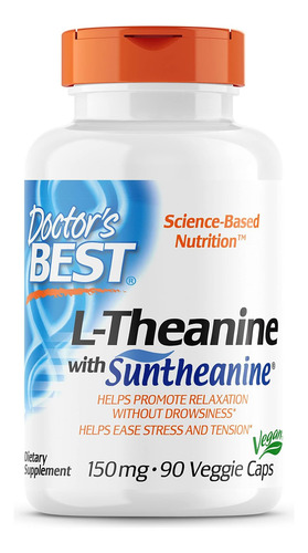 Doctors Best L-theanine Contém Suntheanine, Ajuda A Reduzi