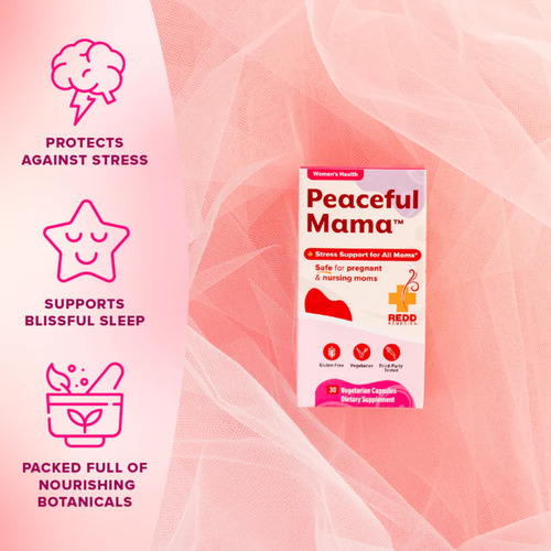 Suplemento Redd Remedies Peaceful Mama 30 Cápsulas Vegetaria - Imagem 4