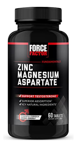 Suplemento Force Factor Zinc Magnésio Aspartato 60 Comprimid