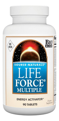 Life Force Multiple-no Iron 90 Tabs By Source Naturals