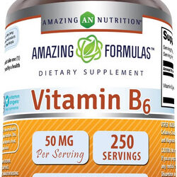 Fórmulas Incríveis Suplemento Vitamina B6 Piridoxina 50mg 25