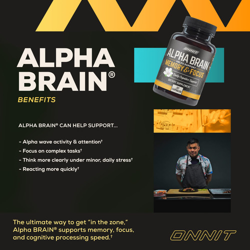 Suplemento Onnit Alpha Brain Premium Nootropic 30 Cápsulas - Imagem 2