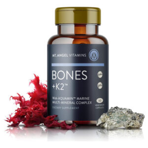 Suplemento Mt. Angel Vitamins Bones + K2 Com Aquamin 1600 Mg