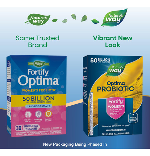 Probiótico Nature"s Way Fortify Optima Para Mulheres 30 Cáps - Imagem 2