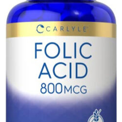Suplemento De Ácido Fólico Carlyle, 800 Mcg, Comprimidos, 40