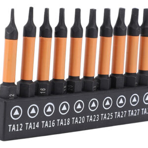 Broca De Chave De Fenda Triangular, Conjunto De 10 Peças, 50