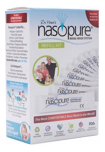 Kit De Recarga De 40 Pacotes Da Nasopure - Imagem 2