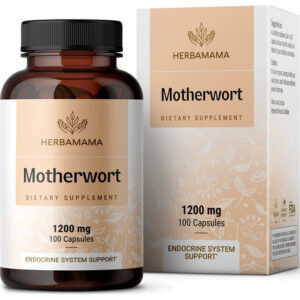 Suplemento Herbamama Motherwort Em Cápsulas 1200 Mg 100 Cáps