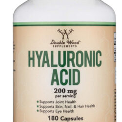 Suplemento De Ácido Hialurônico De Madeira Dupla 200 Mg 180