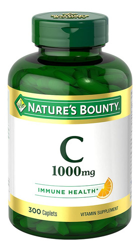 Suplemento De Vitamina C Nature"s Bounty 1000 Mg 300 Cápsula