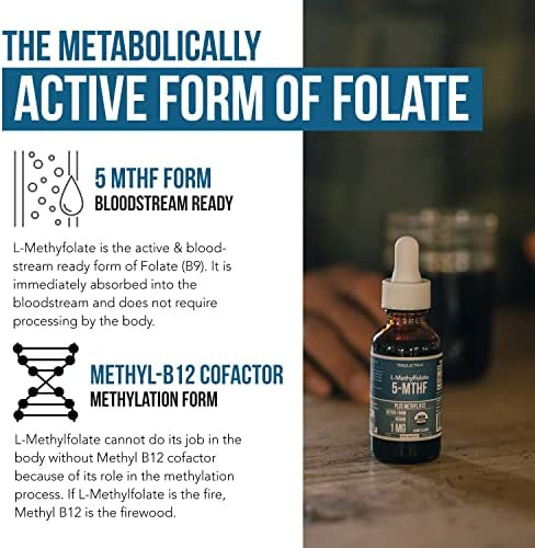L Metil Folato 15mg Mais Cofator De Metil B12 - Força Profis - Imagem 3